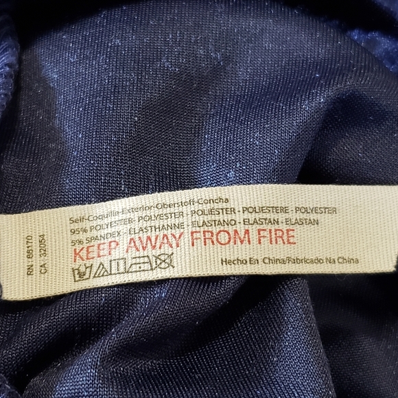 Intimately By Free People Navy Velvet Short Sleeve Top - Picture 6 of 6